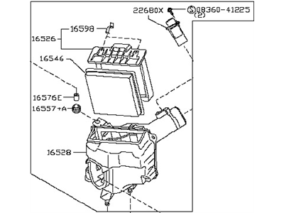 Nissan 16500-CD002 Air Cleaner