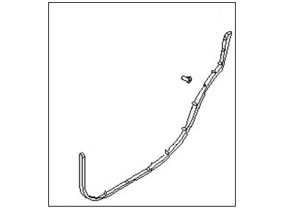 Nissan 82831-1AA0A Weatherstrip-Rear Door, LH