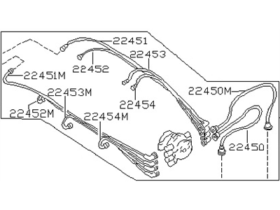 Nissan B245M-D352FVW H.T. Cable 7M