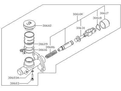 Nissan 30610-P6500 Cylinder Master