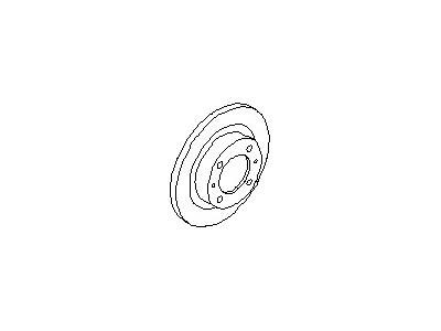 Nissan 43206-58Y01 Rotor-Disc Brake, Rear Axle