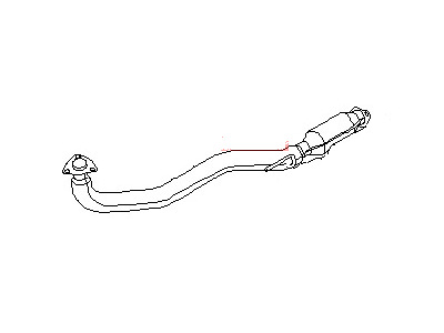 Nissan 20020-40P00 Exhaust Tube Assembly, Front