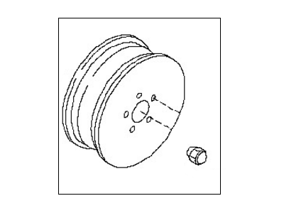 Nissan 40300-40U25 Aluminum Wheel