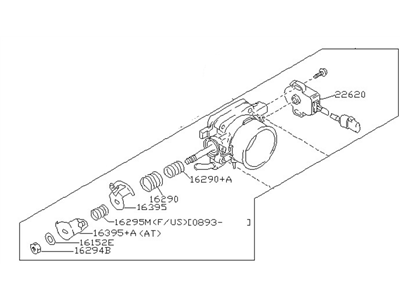 Infiniti 16119-53J0A Chamber Assy-Throttle