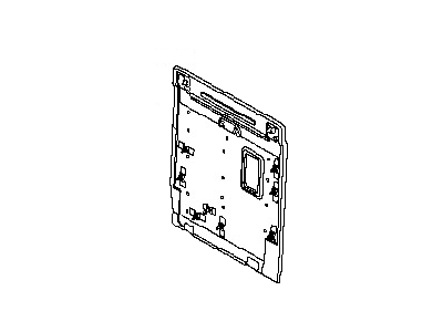 Nissan 89655-EA102 Back Panel Assembly, Vinyl