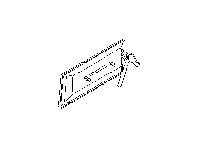 Nissan 80606-D0200 Front Door Outside Handle Assembly, Right
