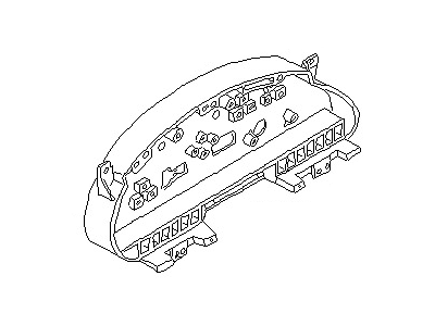 Nissan 24811-88Y00 Combination Meter Housing Lower