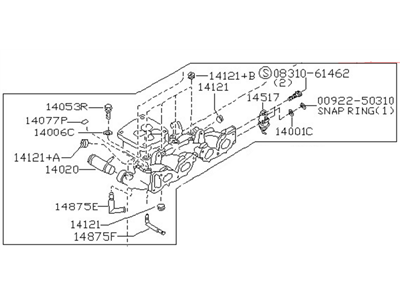 Nissan 14001-0S300 Manifold Assy-Intake