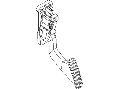 Nissan 18002-ZK30A Lever Complete-Accelerator, W/DRUM