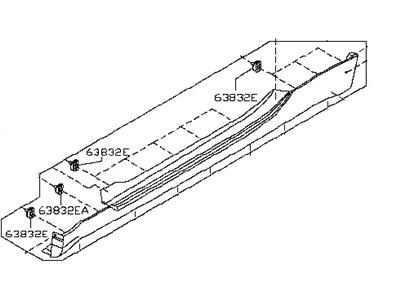 Nissan 76850-CD025 Cover-SILL, RH