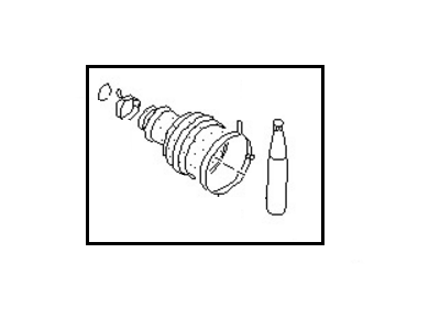 Nissan 39241-96E25 Repair Kit-Dust Boot, Outer