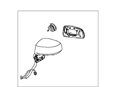 Nissan J6301-6E305 Mirror Assembly-Door, RH