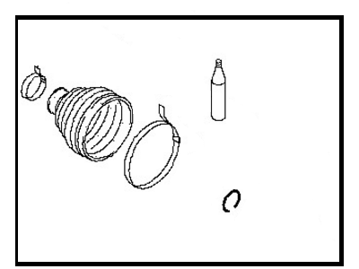 Nissan C9241-JX00A Repair Kt Outer RH