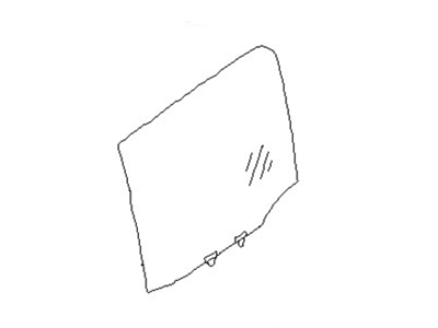 Nissan 82300-ZL10A Glass Assy-Rear Door Window, RH