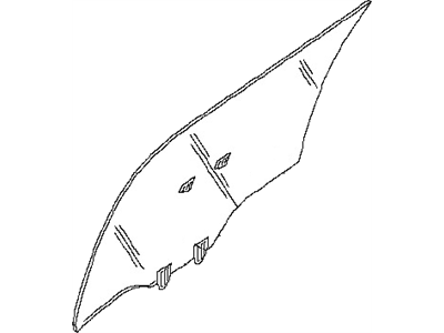 Nissan 82301-1FA1B Glass Rear Window LH