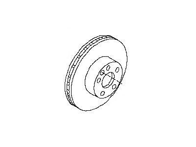Infiniti 43206-EG000 Rotor-Disc Brake, Rear