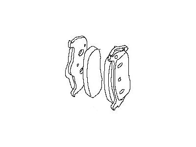 Infiniti 44060-ZC025 Rear Disc Brake Pad Kit