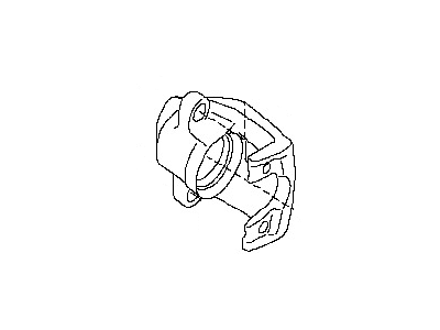 Nissan 44011-7S000 CALIPER Assembly-Rear LH, W/O Pads Or SHIMS