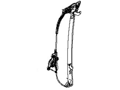 Nissan 82721-EZ00A Regulator Assy-Rear Door Window, LH