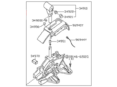 Nissan 34901-EA60D Transmission Control Device Assembly