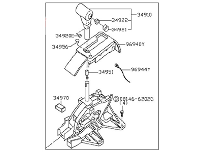 Nissan 34901-ZL30B Transmission Control Device Assembly