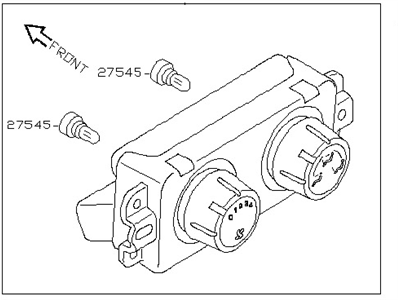 Nissan 27501-ZC30A Control Assembly Rear