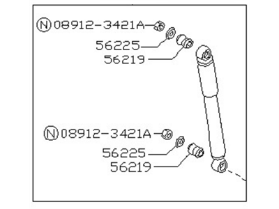 Nissan 56210-10G25 Shock ABSORBER Kit