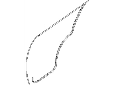 Nissan 82830-EA500 Weatherstrip-Rear Door, RH