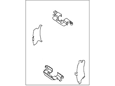 Nissan 44080-EA086 Hardware Kit- Rear Brake