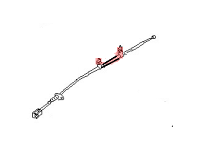 Nissan 36530-8B010 Rear P-Brake Cable Assembly RH