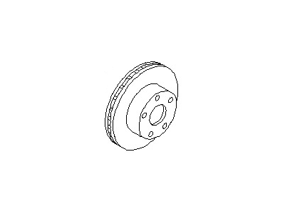 Nissan 40206-EG000 Rotor-Disc Brake, Front