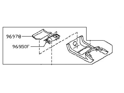 Nissan 96924-1AA0A Pocket-Console