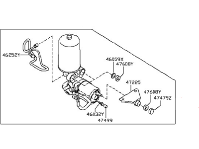 Nissan 47210-1LA0A Booster Assy-Brake, Hydraulic