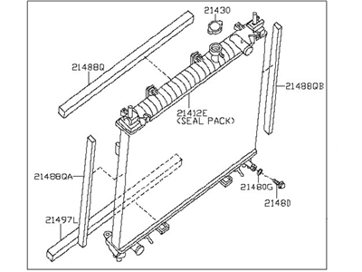 Nissan 21460-6CA0A Radiator Assy