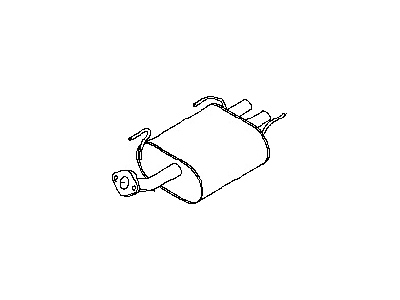 Nissan 20100-57YX1 MUFFLER Assembly