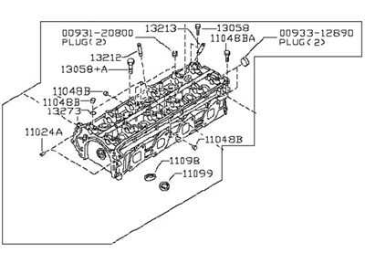 Nissan 11040-8H301 Head Assy-Cylinder