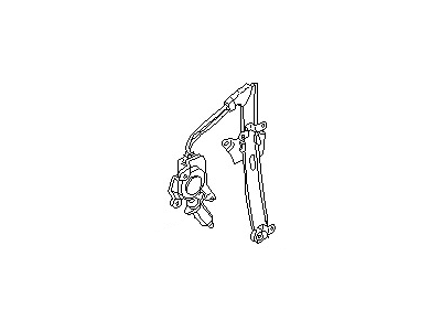 Nissan H0730-50J00 Motor & Gear Assembly-Regulator RH