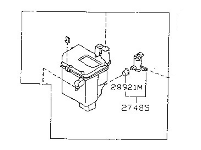 Nissan 28910-F4300 Tank Assy-Windshield Washer