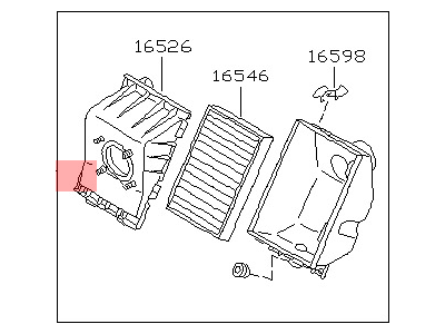 Nissan 16500-0B000 Air Cleaner Assembly