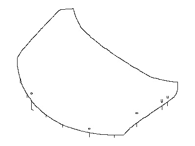 Nissan 65100-4BA0A Hood Assembly