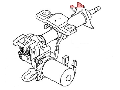 Nissan 48820-3LM0A Shaft Assy-Steering Column, Upper