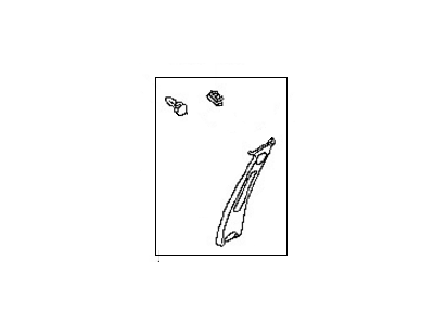 Nissan 76913-1B002 Garnish-Center Pillar, Upper RH