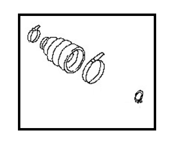 Nissan C9241-1LB0J Dust Boot Kit-Repair, Outer