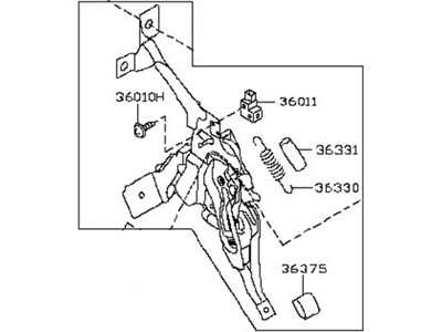 Nissan 36010-CA000 Device Assy-Parking Brake Control