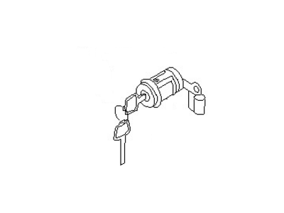 Nissan 80600-40U26 Cylinder Set-Door Lock, RH