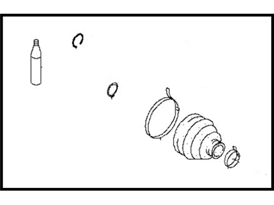 Nissan C9741-6N200 Repair Kit - Dust Boot, Inner