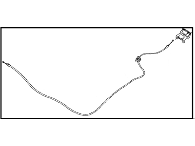 Nissan 65621-4CL0A Cable Assembly-Hood Lock Control