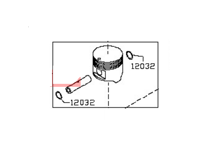 Nissan A2010-JG32C Piston W/PIN