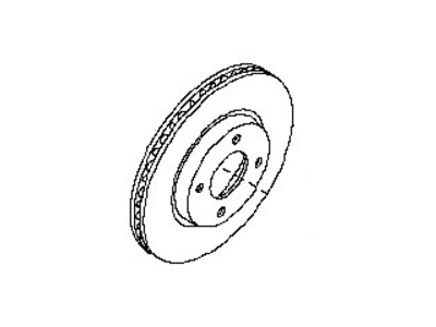 Nissan 40206-3SG0E Rotor Disc Brake Front