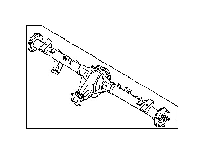 Nissan 43003-EB30A Rear Axle Assembly, W/O Brake